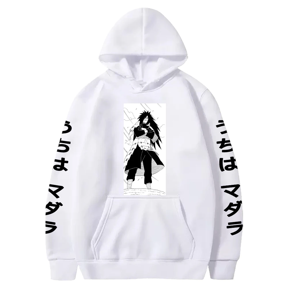 kf S039c393ffde54a3abed4637235f05e58w Anime NARUTO Uchiha Madara Cool Printed Hooded Men Women Manga Hoodies Casual Loose Streetwear Harajuku - Naruto Gifts Store
