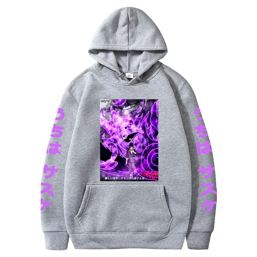 kf S4fcf4ffbdca443ff8f792eb96f1dfe10H Hot NARUTO Uchiha Sasuke Printed Hooded Men Women Classic Hoodies Casual Loose Streetwear Harajuku Unisex Sweatshirt - Naruto Gifts Store