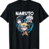 kf S5c8b8b21adea4c889e3dfa3780e1c3afx Naruto Shippuden Chibi Group Short Sleeve T Shirt - Naruto Gifts Store