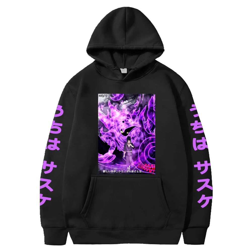 kf S6938bf70ba174923a5cab0afa9e97929X Hot NARUTO Uchiha Sasuke Printed Hooded Men Women Classic Hoodies Casual Loose Streetwear Harajuku Unisex Sweatshirt - Naruto Gifts Store
