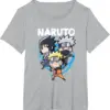 kf S7157befc68714375b7f049879c4df9ffh Naruto Shippuden Chibi Group Short Sleeve T Shirt - Naruto Gifts Store