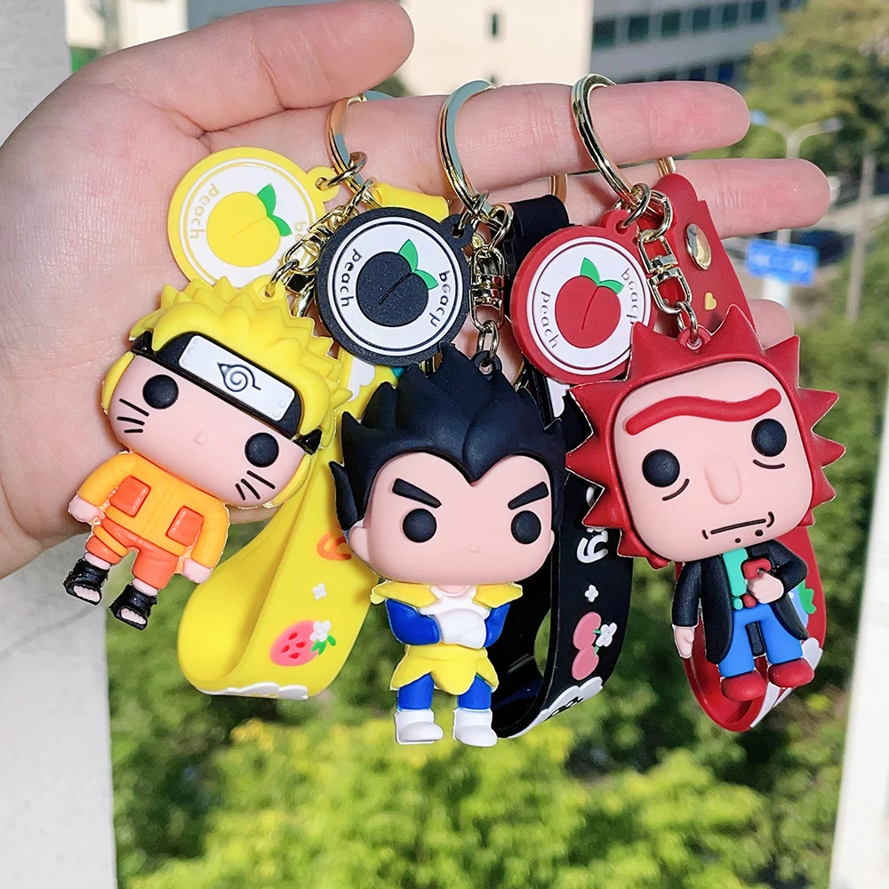 kf Sc19fa159c2a74a5a9ecf118858e400d7u Anime Naruto Toy Keychain Kawaii Nezuko Tanjirou Inosuke Zenitsu Figure Toys Key Chain Cartoon Keyring Jewelry - Naruto Gifts Store