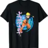 kf Sd597f84a6b04437083fe4a1fec7d3843M x Naruto Shippuden Blue Spirals T Shirt - Naruto Gifts Store