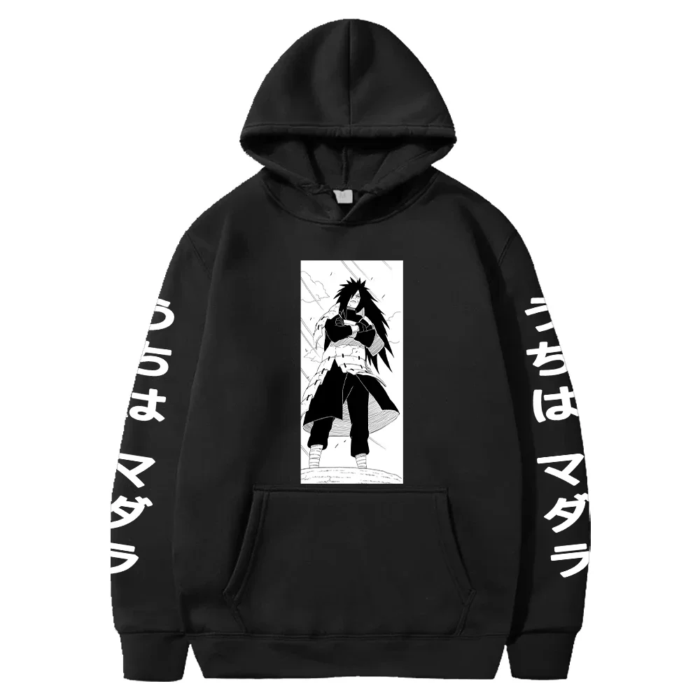 kf Sd5cbb61dec1e4d2e840ac89da82de3099 Anime NARUTO Uchiha Madara Cool Printed Hooded Men Women Manga Hoodies Harajuku Casual Loose Streetwear - Naruto Gifts Store