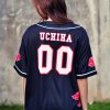 Akatsuki Uchiha Naruto Baseball Jersey Back 1 - Naruto Gifts Store
