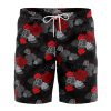 Black Aloha Akatsuki Hawaiian Shorts FRONT Mockup Knot - Naruto Gifts Store