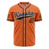 Konoha Uzumaki Naruto AOP Baseball Jersey FRONT Mockup - Naruto Gifts Store