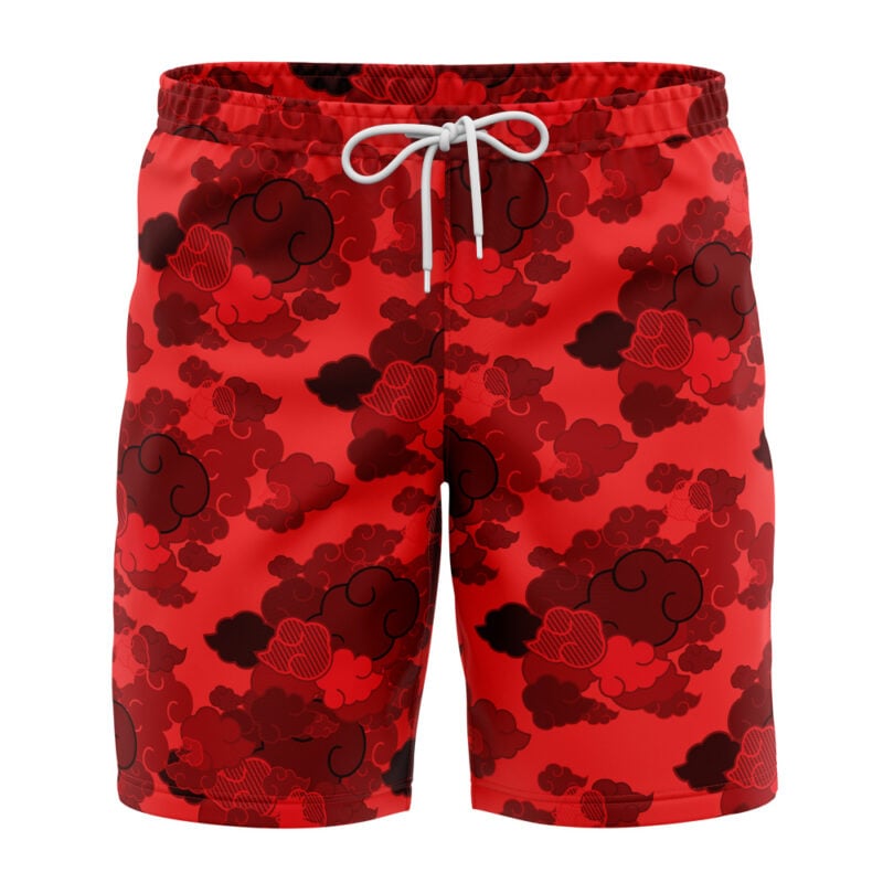 Red Aloha Akatsuki Hawaiian Shorts FRONT Mockup Knot 800x800 1 - Naruto Gifts Store