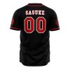 Sasuke Uchiha Clan Naruto AOP Baseball Jersey AOP Baseball Jersey BACK Mockup - Naruto Gifts Store